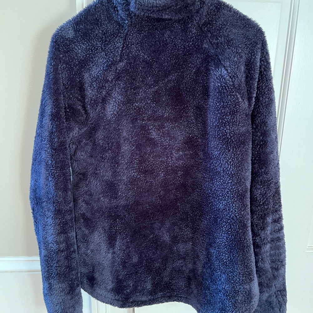 JoyLab Plush Fleece Pullover in Navy Blue